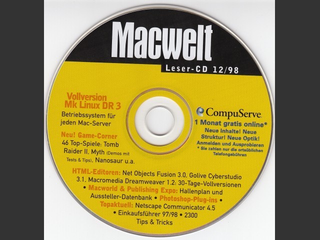 Macwelt Leser CD 98-12 (December 1998, German) (1998)