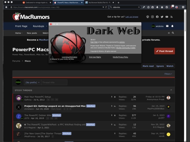 Dark Web (browser) (2022)