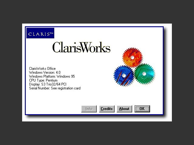 ClarisWorks for Windows 4.0 (1996)