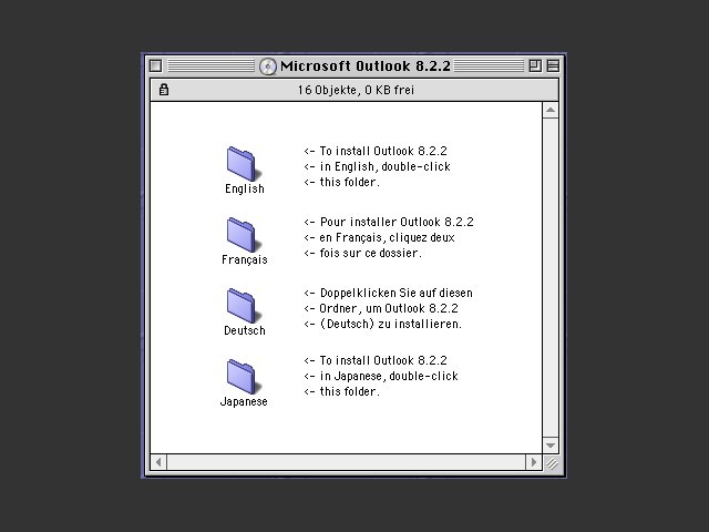 Microsoft Outlook 8.2.2 Exchange Server Edition (2000)