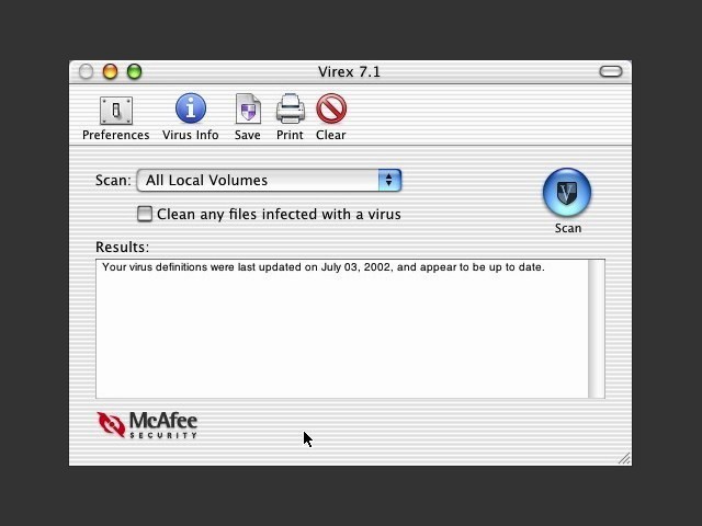 Virex 7.x (Mac OS X) (2002)