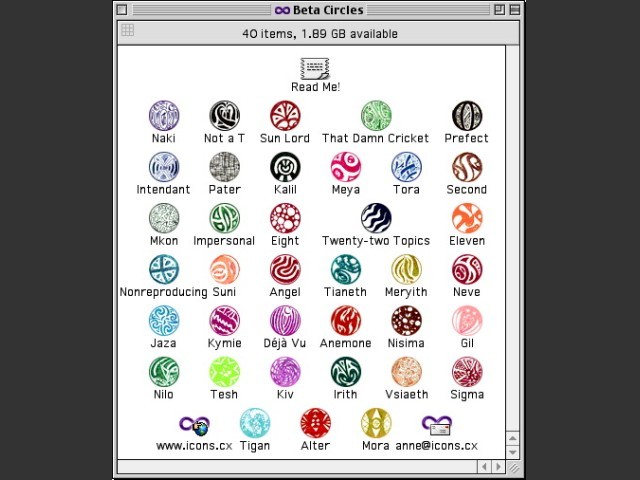 Beta Circle Icons (1999)