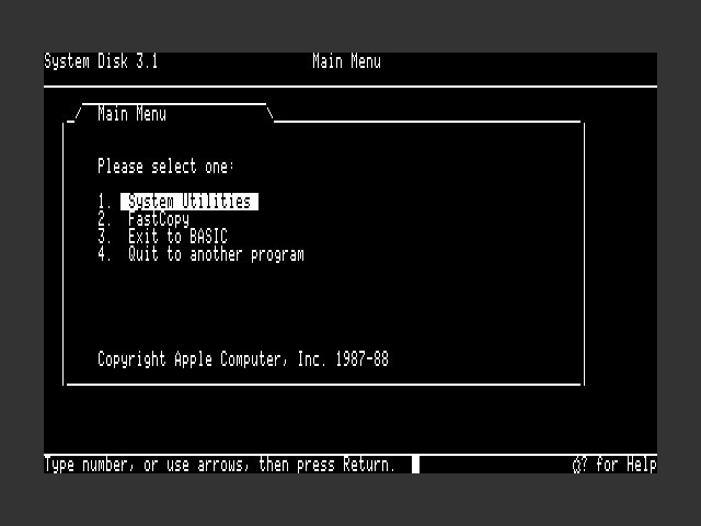 Apple IIc Plus System 3.1 (1988)