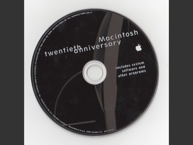Twentieth Anniversary Macintosh - Includes system software and other programs (1997)