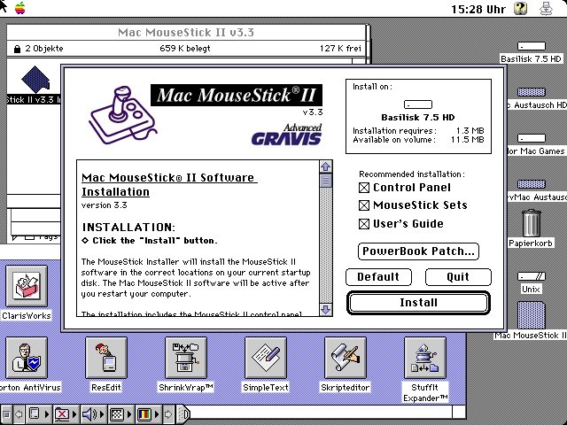 Gravis Mac MouseStick II (1994)