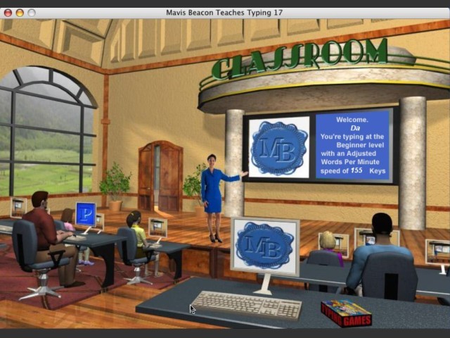 Screenshot of Mavis Beacon Teaches Typing: Version 8 (Windows