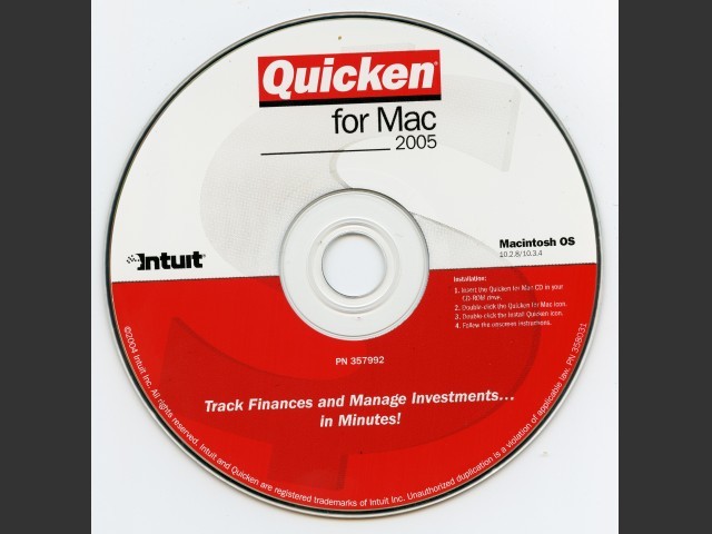 Quicken 2005 for Mac (2004)
