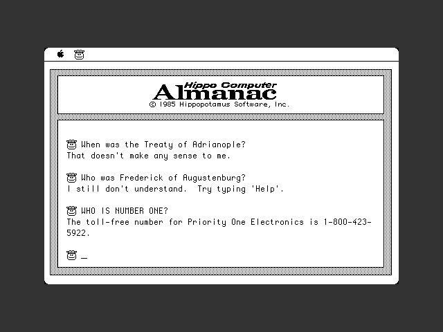 Hippo Computer Almanac (1985)