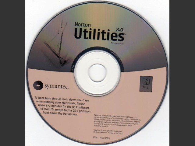 Norton Utilities 9 for Macintosh (2002)