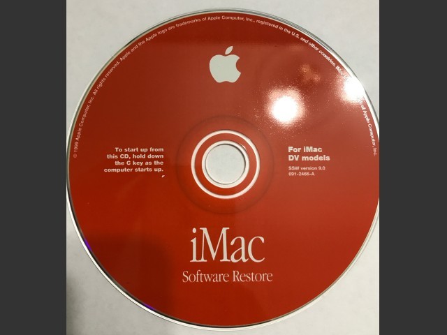 Mac OS 9.0 (iMac G3 DV) (691-2465-A) (CD) (1999)