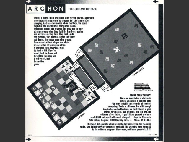 Archon (Mac) box back 