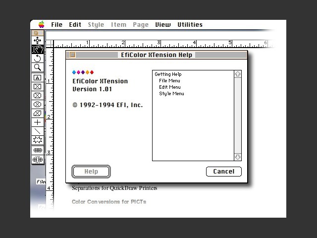 QuarkXPress - EFIColor Process (1994)