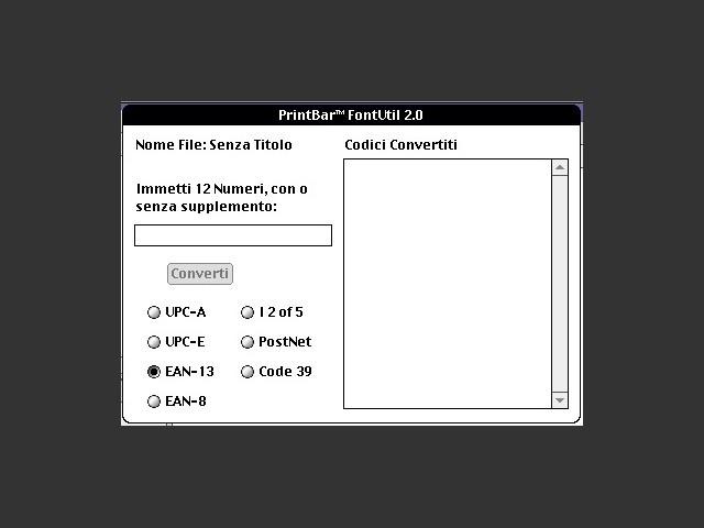 PrintBar FontUtil v 2.1 (1990)