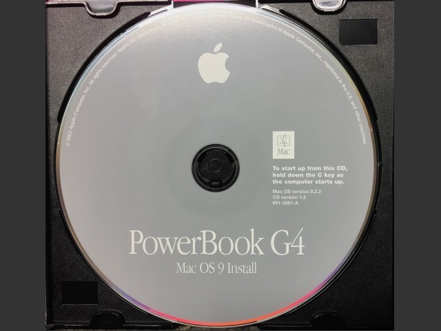 Mac OS 9.2.2 (Disc 1.2) (PowerBook G4) (691-3561-A) (CD) (2002)