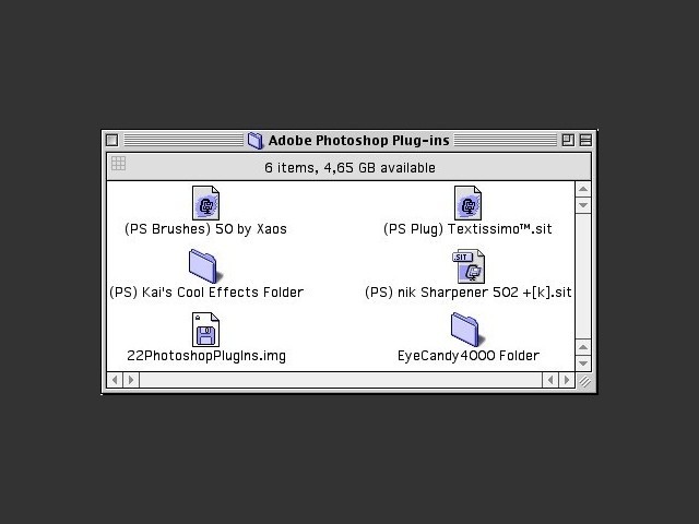 Adobe Photoshop plugins from the 90's (1996)