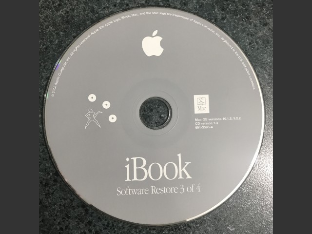 Mac OS 9.2.2 - Mac OS X 10.1.2 (Disc 1.3) (iBook) (691-3591-A) (CD) (2002)