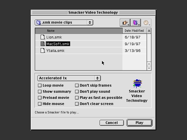Smacker Video Technology Player (1994)