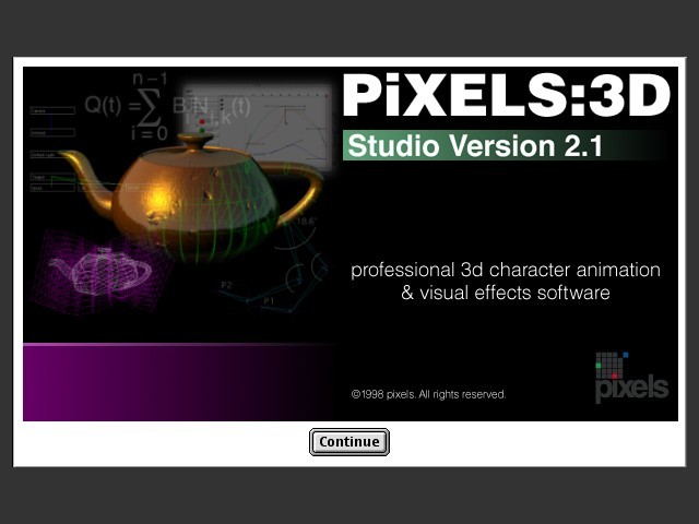 PiXELS:3D Studio 2.1.x (1998)