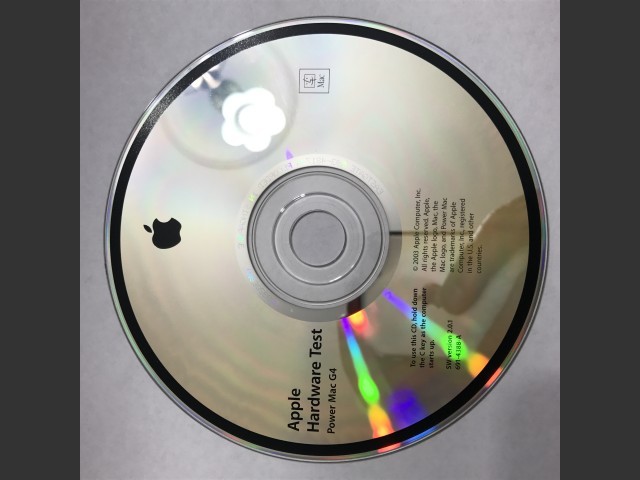 691-4388-A,,Apple Hardware Test v2.0.1. Power Mac G4 (CD) (2003)