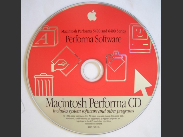 691-1264-A,B,Macintosh Performa 5400 and 6400 series. Software Restore. SSW v7.5.3 (CD)... (1996)