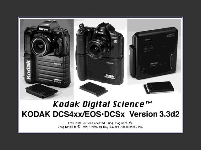 Kodak DCS4xx/EOS-DCSx Acquire Module / Photoshop Plugin (1996)
