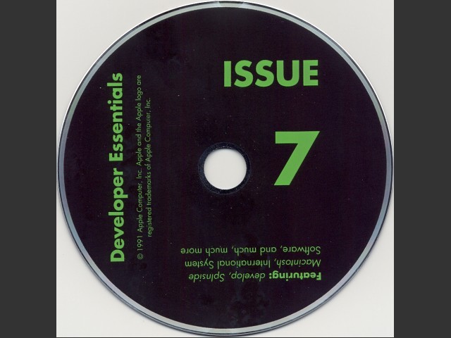 Apple Developer Essentials Issue 7 (develop) (1991)