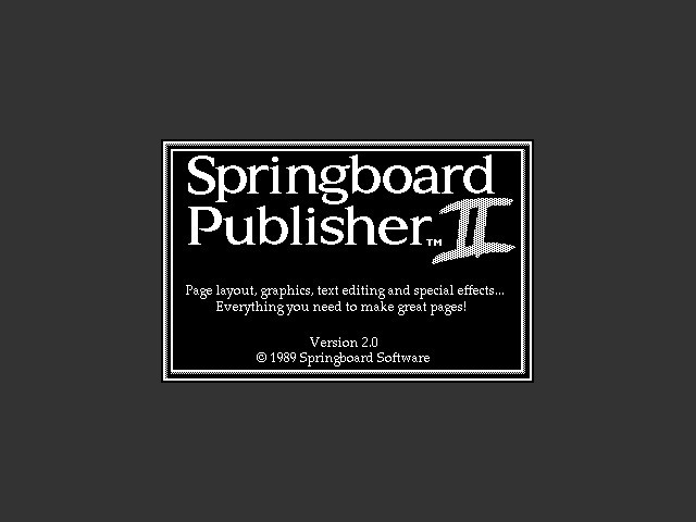 Springboard Publisher II (1989)