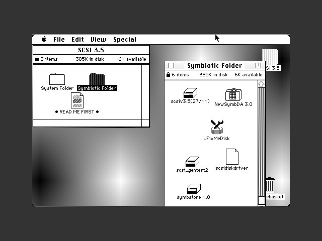 Symbiotic SymbFile 3.5 SCSI + Manual (1987)