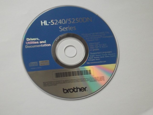 Brother HL5240/HL5250 Drivers CD-ROM (2005)