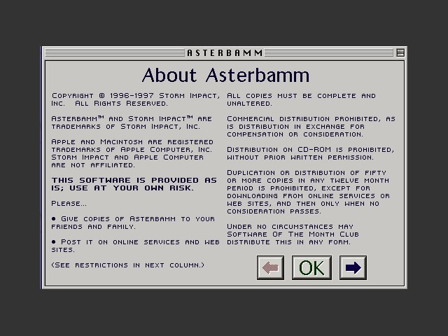 Asterbamm (1996)