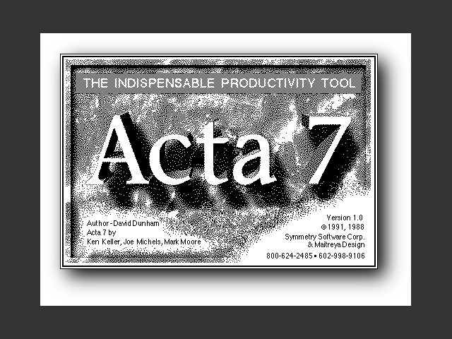 Acta 7 (1991)