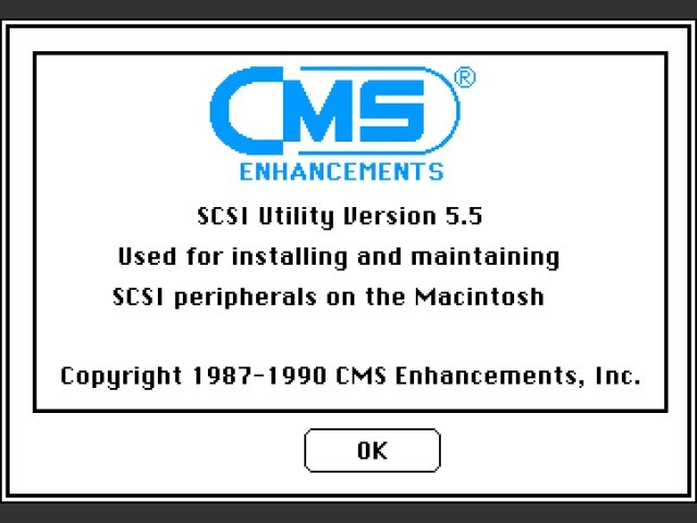 CMS SCSI Utility 5.5.x (1990)