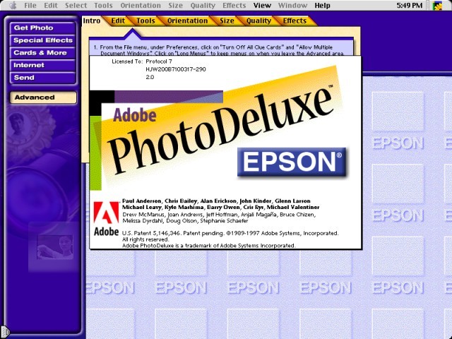 Adobe PhotoDeluxe 2.0 (1997)