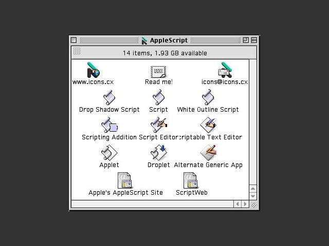 AppleScript Icons (1999)