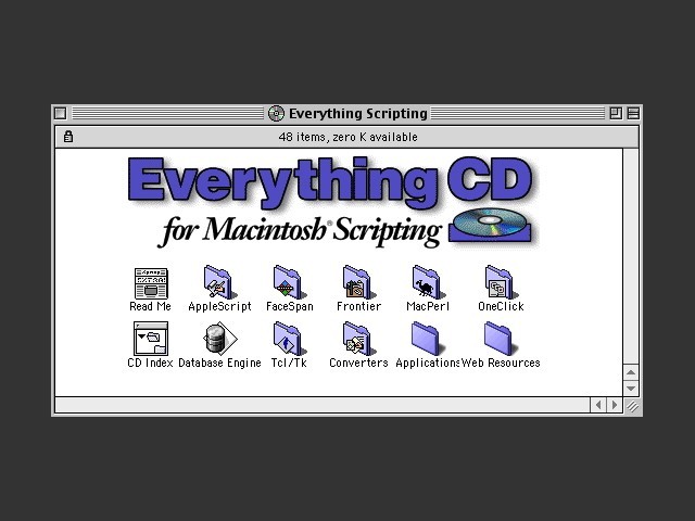 Everything CD for Macintosh Scripting: Volume I (1998)