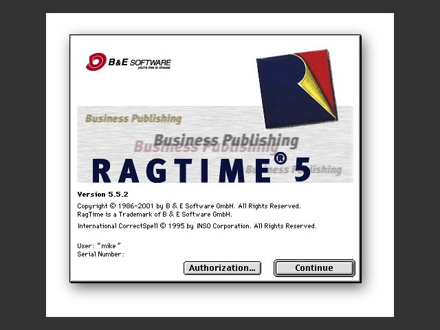 RagTime 5 (2001)