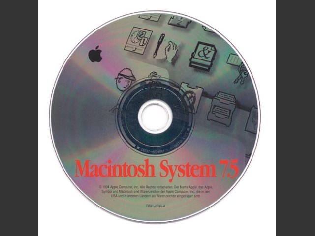 System 7.5 (Disc 1.0) (691-0246-A,D) (CD) [de_DE] (1994)