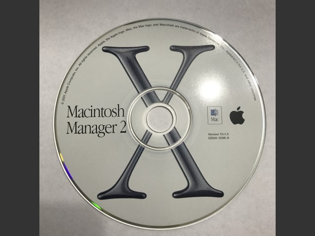 691-3598-A,0Z,Macintosh Manager v2.1.1 (CD) (2001)