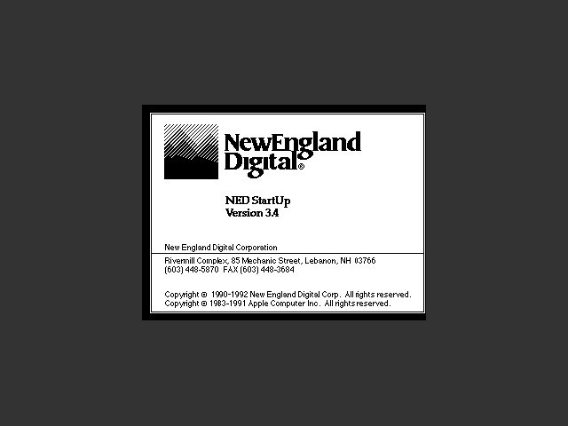 NED Startup - New England Digital Synclavier editor (1992)