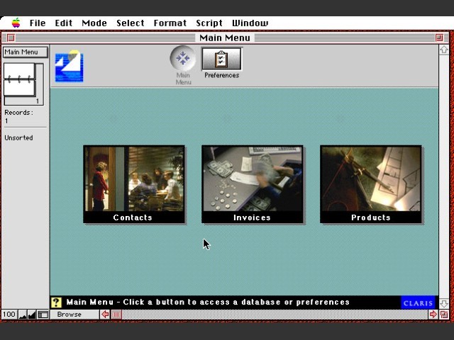 Claris FileMaker Pro 4.0 (1997)