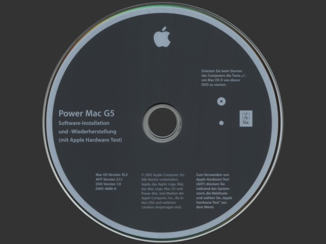 Power Mac G5 (original/2003) Software Install and Restore (Mac OS X 10.3 Panther)... (2003)