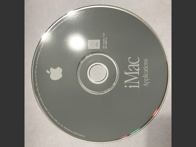 691-3647-A,,iMac. Software Restore (4 CD set) Mac OS v10.1.4, v9.2.2 Disc v1.0 2002 (CD) (2002)