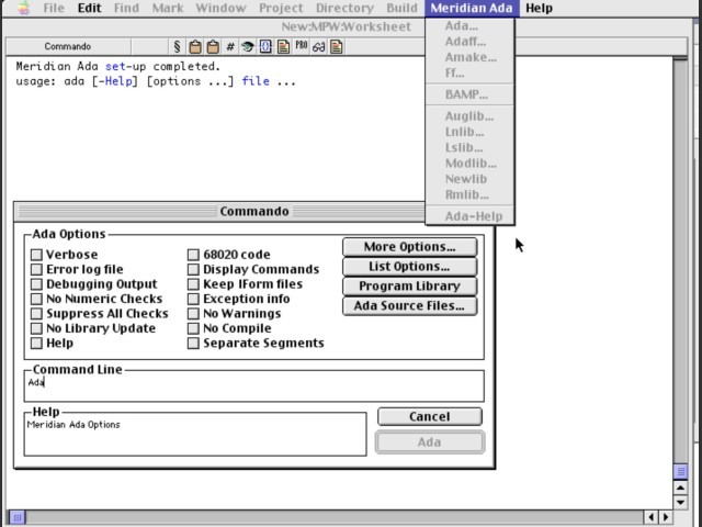 Meridian Mac Ada 4.1 (1991)