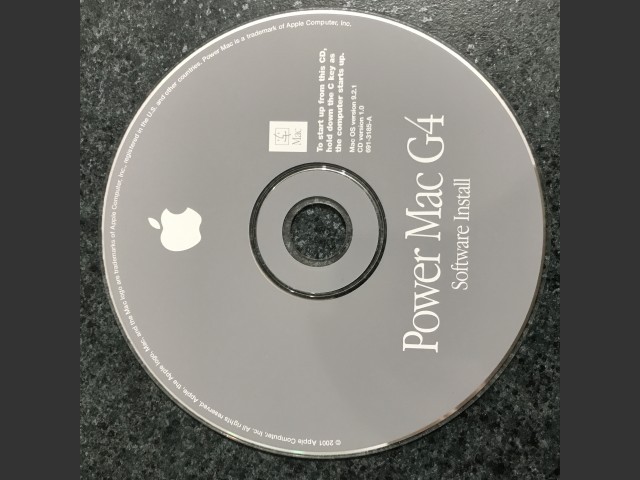 691-3187-A,,Power Mac G4. Software Restore (4 CD set) Mac OS v9.2.1, v10.0.4. Disc v1.0... (2001)