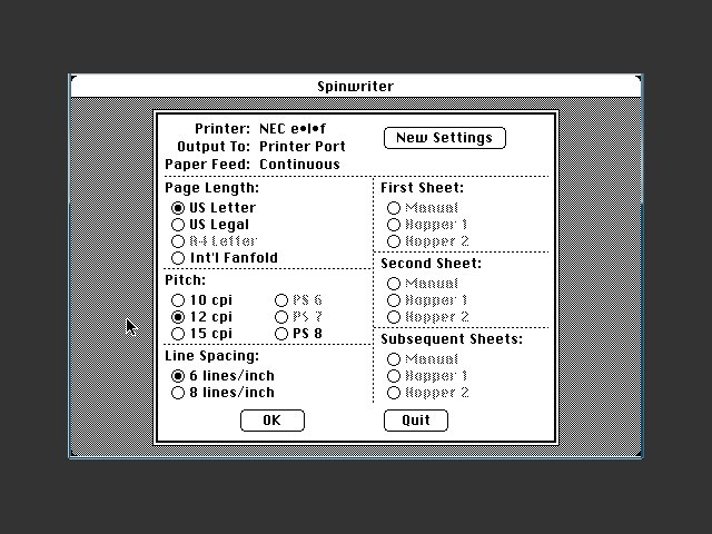 NEC Spinwriter Accessory Kit (1984)
