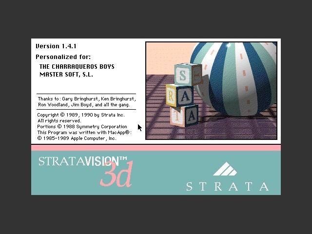 StrataVision 3d 1.4 (1990)