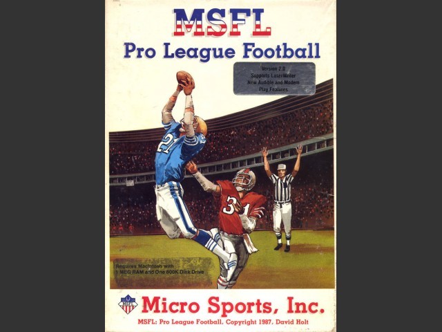 MSFL Pro League Football (1987)