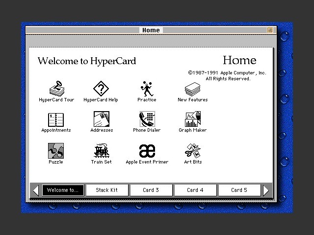 HyperCard 2.1 (1991)
