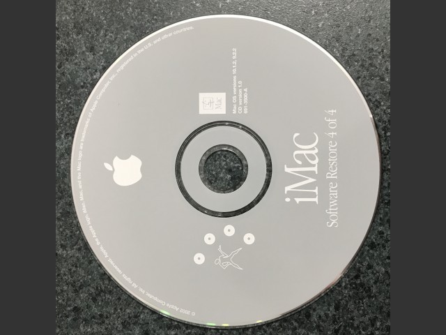 691-3497-A,,iMac. Install & Software Restore (4 CD set) Mac OS v10.1.2, v9.2.2. Disc... (2002)