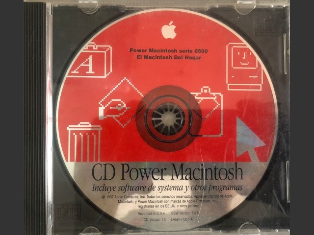 System 7.5.5 (Disc 1.0) (6500 Series) (LA691-1355-A) (CD) [es_ES] (1997)